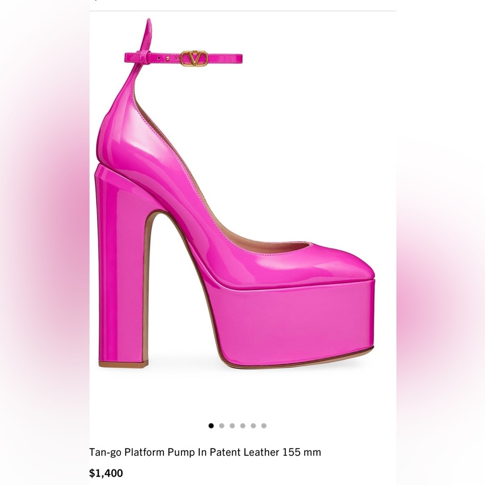 Valentino platform shoes! In the Valentino pink- most wanted this season!